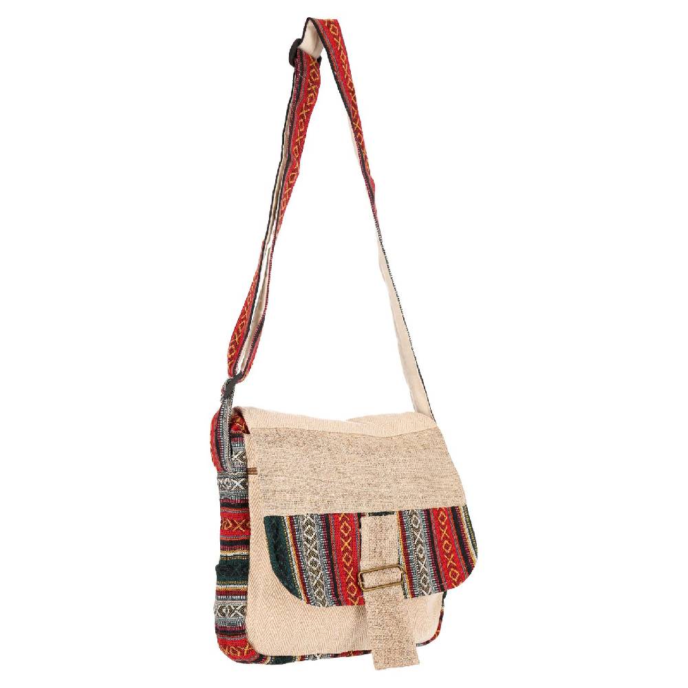Kunst Und Magie Hanf Schultertasche Umhängetasche Tasche Messenger Bag Nachhaltig Fair Hanf Muttertagsangebot