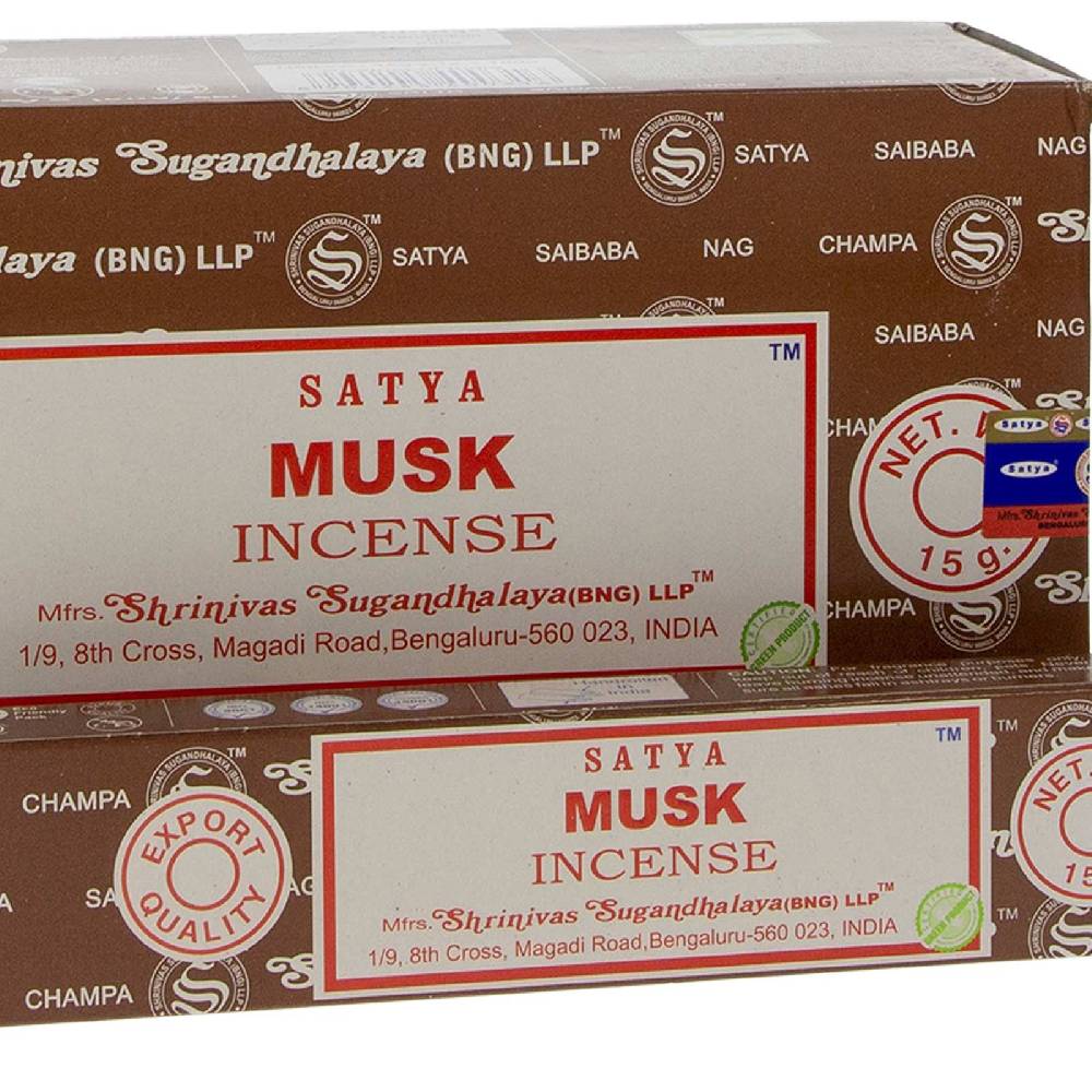 Kunst Und Magie Satya Musk Räucherstäbchen Agarbatti Räucherstäbchen 12er Großpackung Wochenangebot