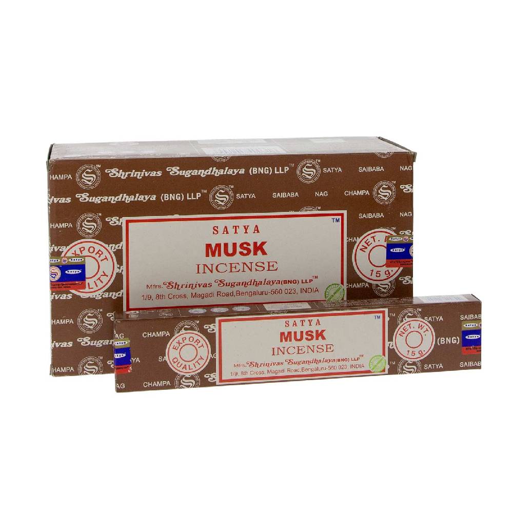 Kunst Und Magie Satya Musk Räucherstäbchen Agarbatti Räucherstäbchen 12er Großpackung Wochenangebot