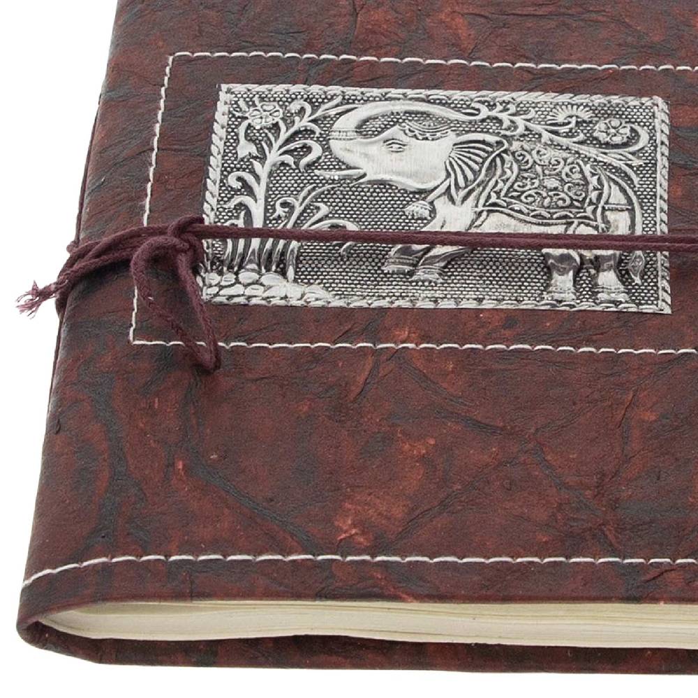 Kunst Und Magie Tagebuch Poesiealbum handgefertigt - Geprägtes Notizbuch Elefant 20x15cm Super Rabatt