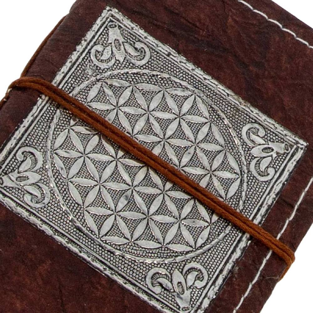 Kunst Und Magie Tagebuch Poesiealbum handgefertigt - Geprägtes Notizbuch Blume des Lebens Flower of Life 20x15cm Rabatte dieses Monats