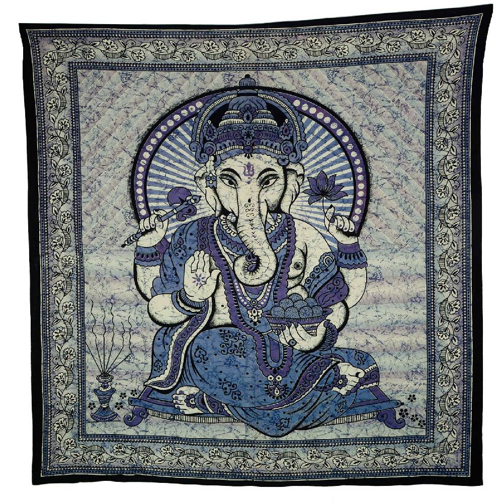 Kunst Und Magie Ganesha Dekotuch Große Tagesdecke Wandbehang Tuch Goa ca. 210 x 230 cm Angebote