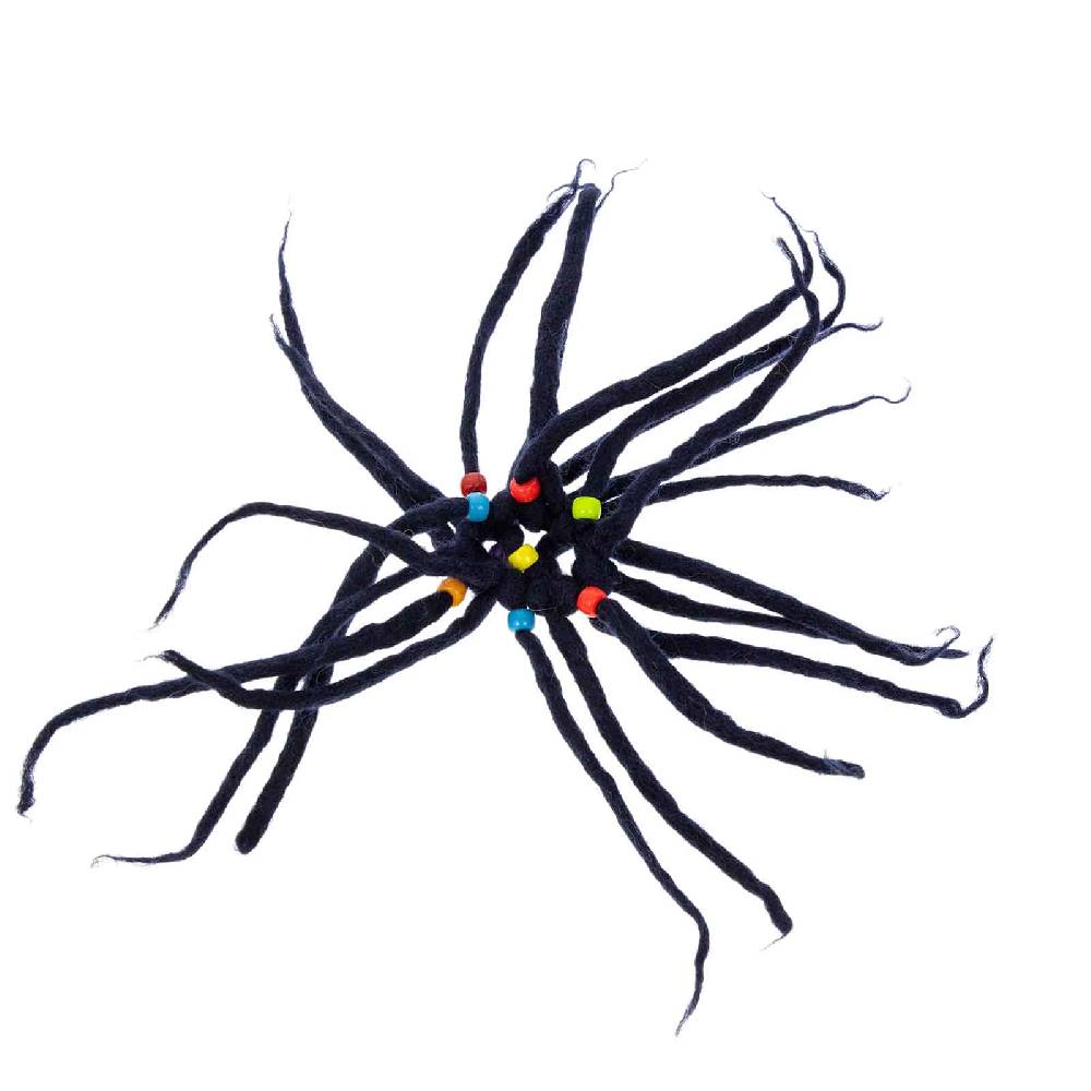 Kunst Und Magie KUNST UND MAGIE Filz Haargummi Dreads Haarschmuck Rasta scrounchi Blauschwarz Flash Sale
