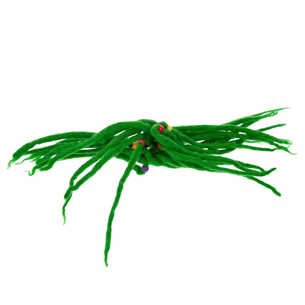 Kunst Und Magie KUNST UND MAGIE Filz Haargummi Dreads Haarschmuck Rasta scrounchi Xl Grün Begrenztes Angebot