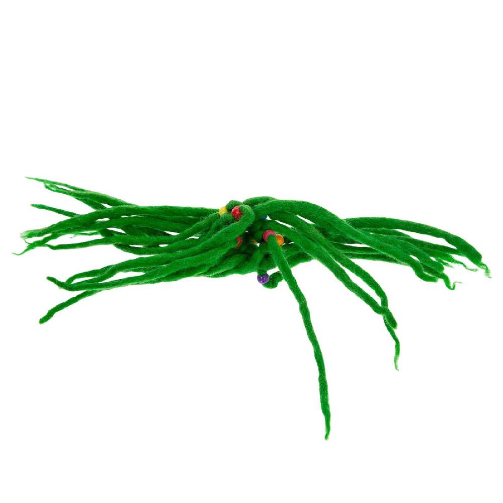 Kunst Und Magie KUNST UND MAGIE Filz Haargummi Dreads Haarschmuck Rasta scrounchi Xl Grün Begrenztes Angebot