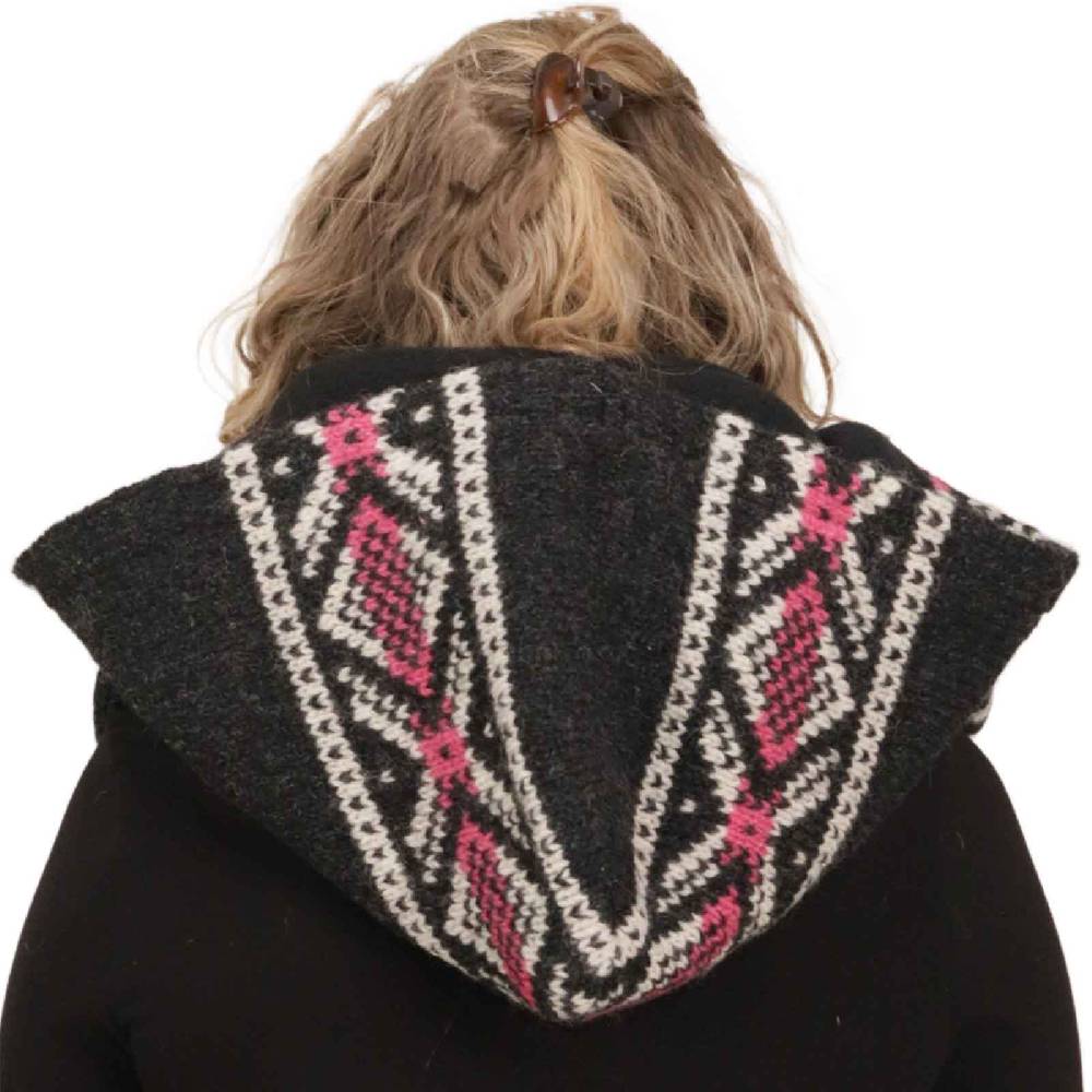 Kunst Und Magie Damen Kapuzenschal Loop Schal Hoodie Schalmütze Poncho aus Wolle gestrickt Vatertagsangebot