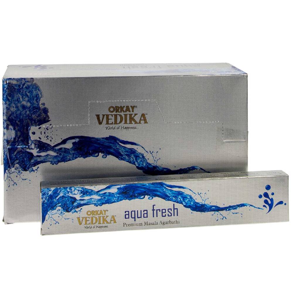 Kunst Und Magie Vedika Auqa Fresh Premium Masala Agarbatti Räucherstäbchen von Orkay Wochenangebot