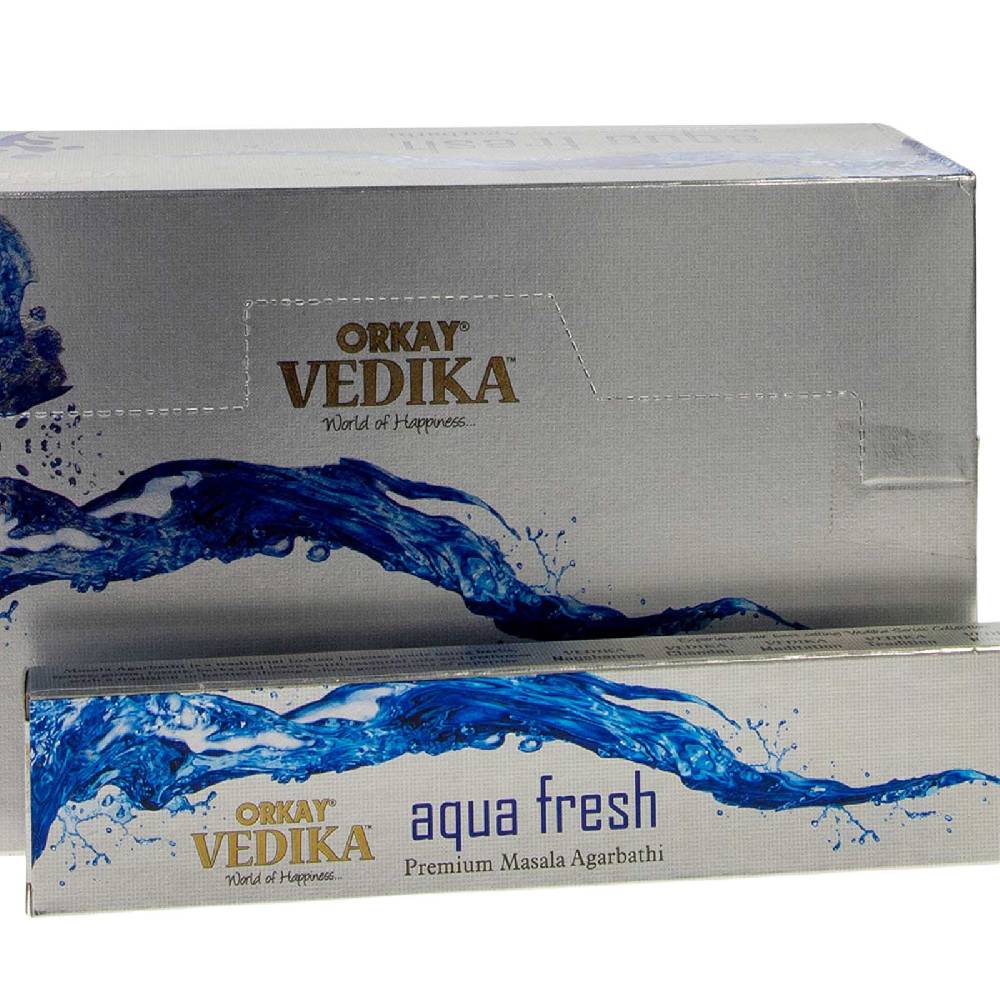Kunst Und Magie Vedika Auqa Fresh Premium Masala Agarbatti Räucherstäbchen von Orkay Wochenangebot