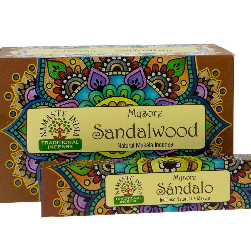 Kunst Und Magie Sandelholz Mysore Sandelwood Räucherstäbchen Namaste India Letzte 2 Tage