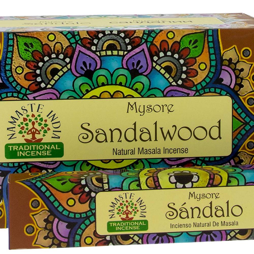 Kunst Und Magie Sandelholz Mysore Sandelwood Räucherstäbchen Namaste India Letzte 2 Tage