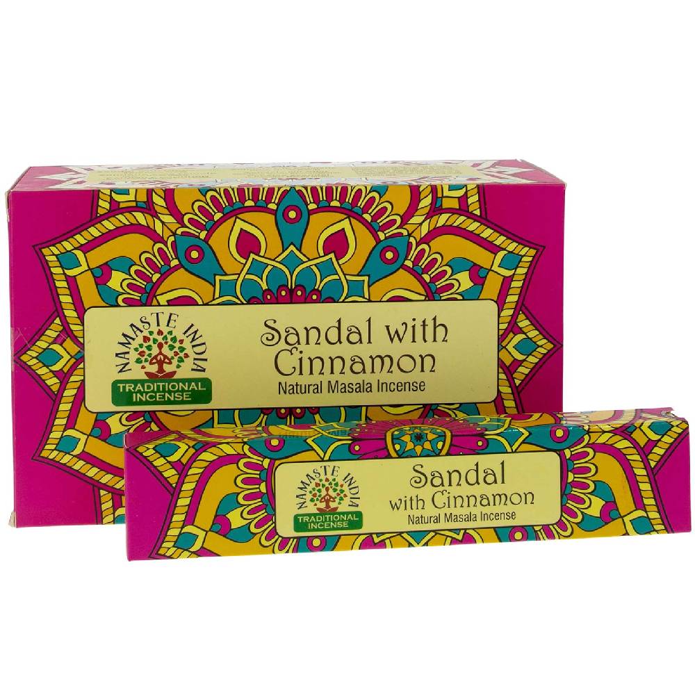 Kunst Und Magie Sandelholz mit Zimt Räucherstäbchen Namaste India Sandalo with Cinnamon Bis zu 50% Rabatt