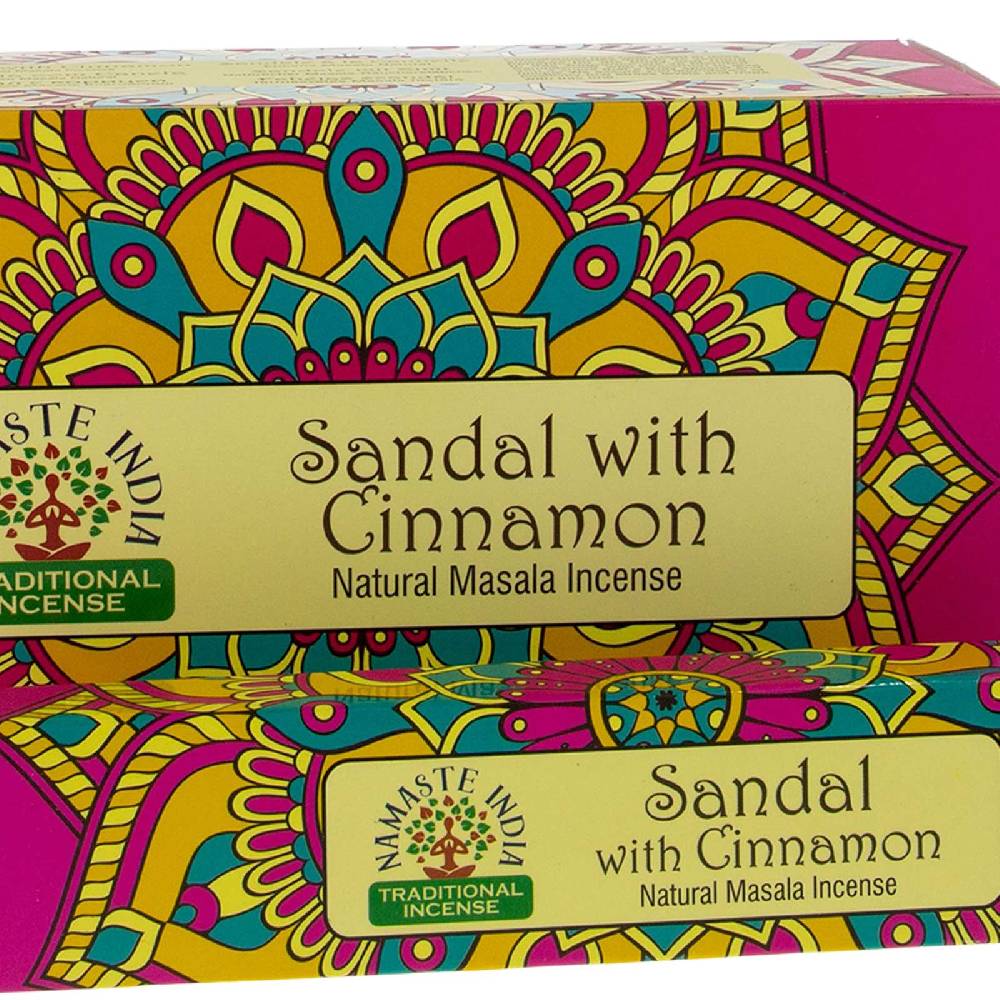 Kunst Und Magie Sandelholz mit Zimt Räucherstäbchen Namaste India Sandalo with Cinnamon Bis zu 50% Rabatt