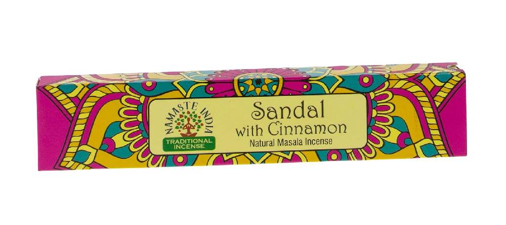 Kunst Und Magie Sandelholz mit Zimt Räucherstäbchen Namaste India Sandalo with Cinnamon Bis zu 50% Rabatt