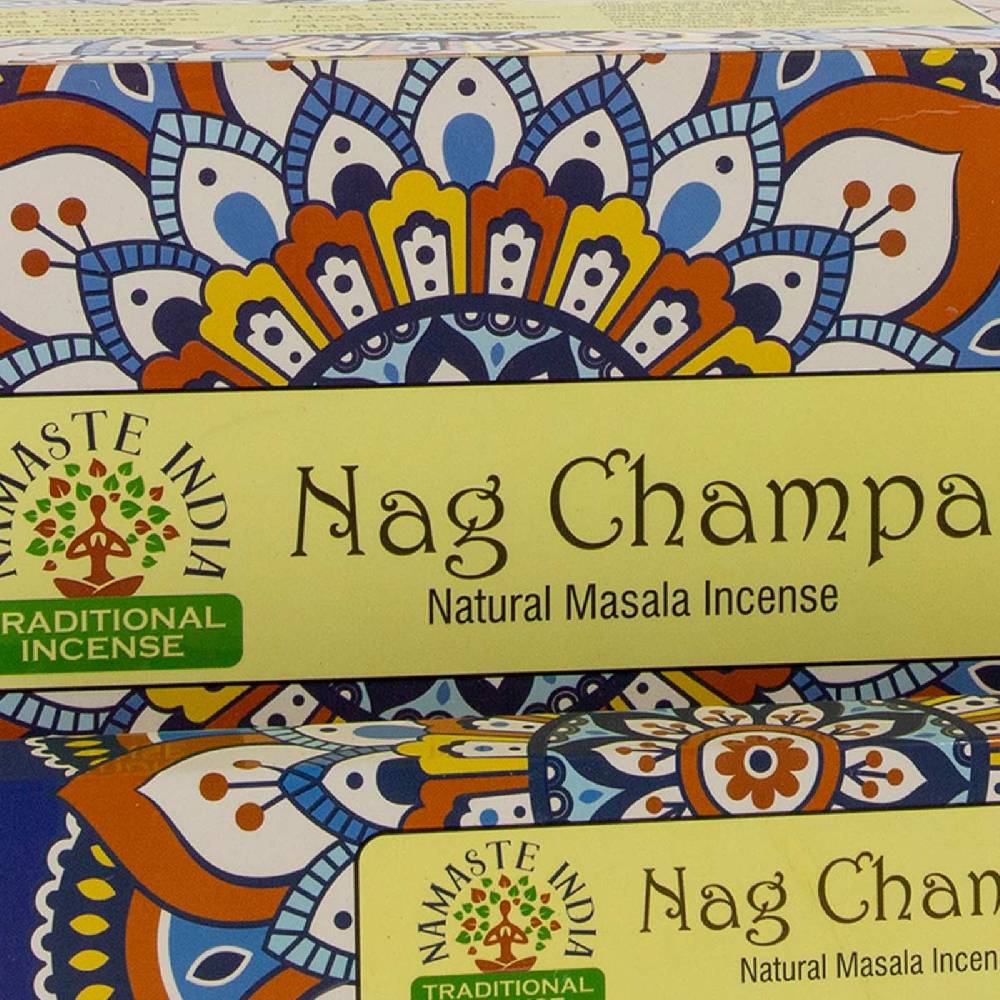 Kunst Und Magie Nag Champa Räucherstäbchen Namaste India 12er Großpackung Bis zu 65% Rabatt