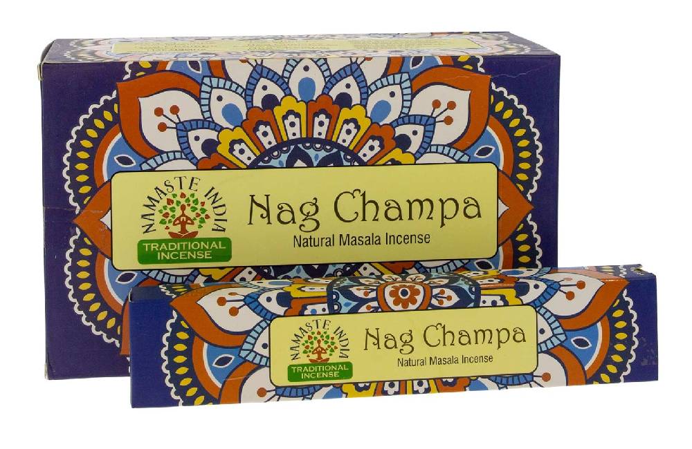 Kunst Und Magie Nag Champa Räucherstäbchen Namaste India 12er Großpackung Bis zu 65% Rabatt