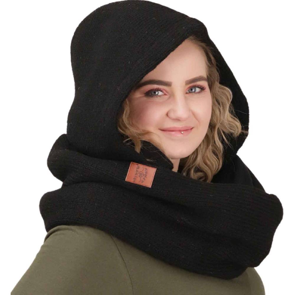 Kunst Und Magie Damen Kapuzenschal Loop Schal Hoodie Schalmütze Poncho aus Wolle gestrickt Sonderangebot der Fabrik