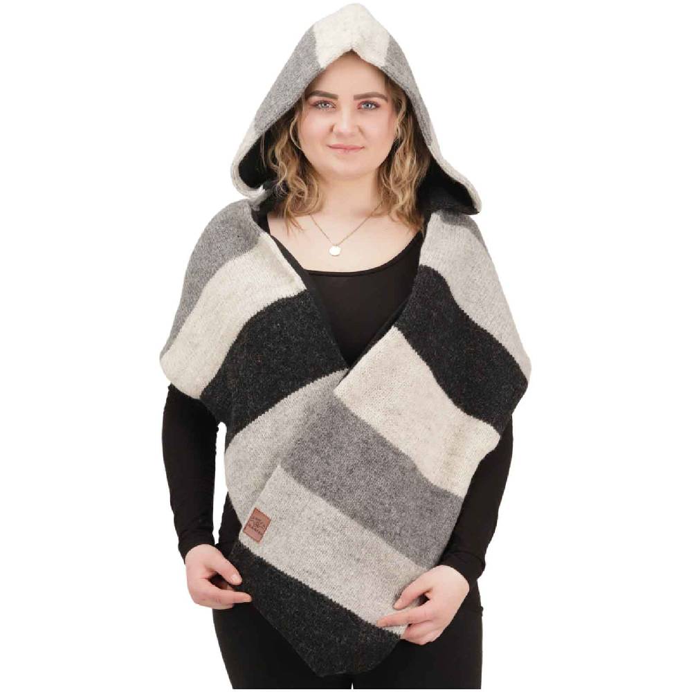 Kunst Und Magie Damen Kapuzenschal Loop Schal Hoodie Schalmütze Poncho aus Wolle gestrickt Vierteljährliche Förderung