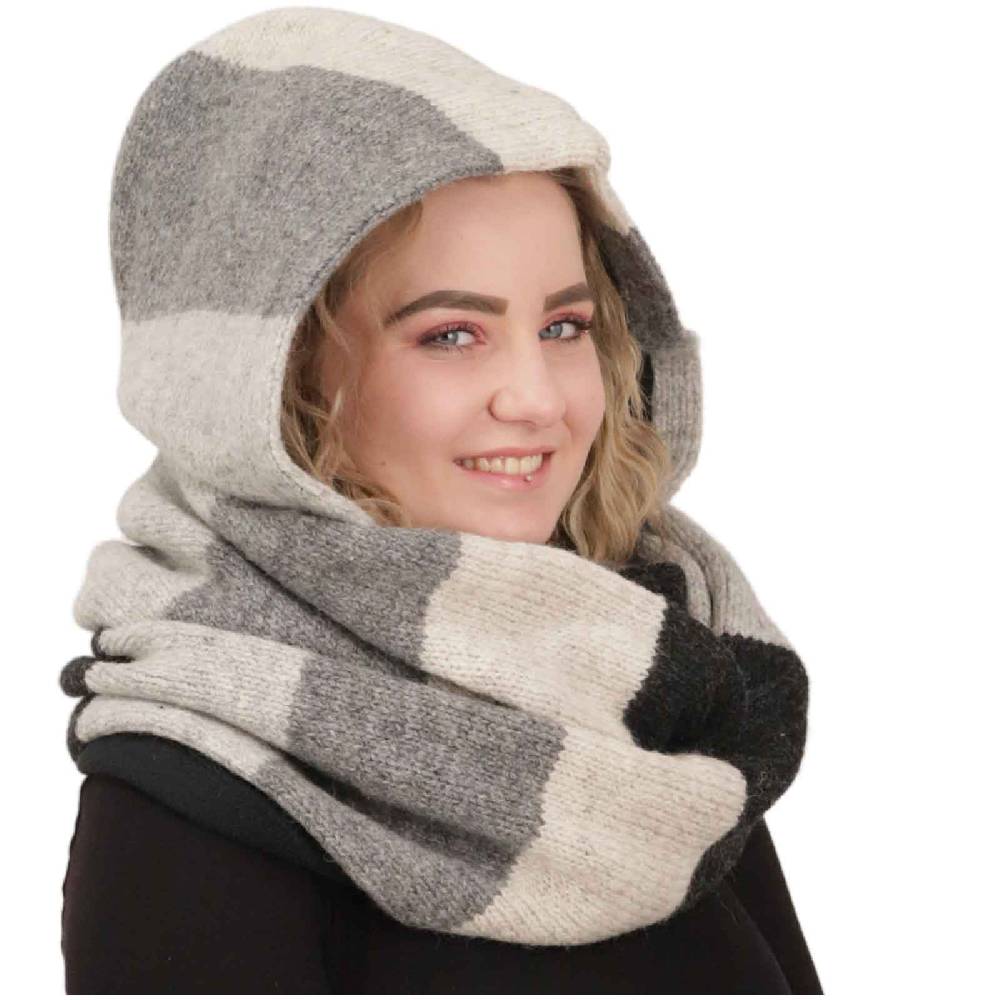 Kunst Und Magie Damen Kapuzenschal Loop Schal Hoodie Schalmütze Poncho aus Wolle gestrickt Vierteljährliche Förderung