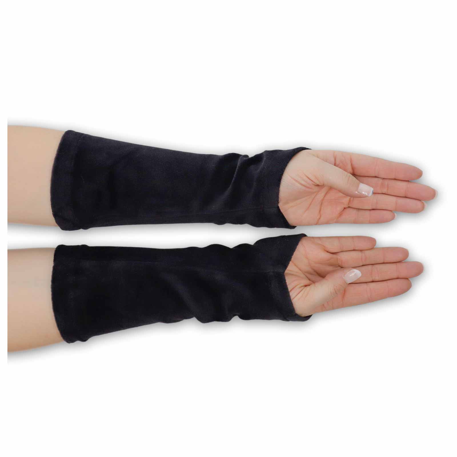 Kunst Und Magie Damen Samt Armstulpen Stulpen Handwärmer Handschuhe mit Glöckchen Boho Black Friday Preise