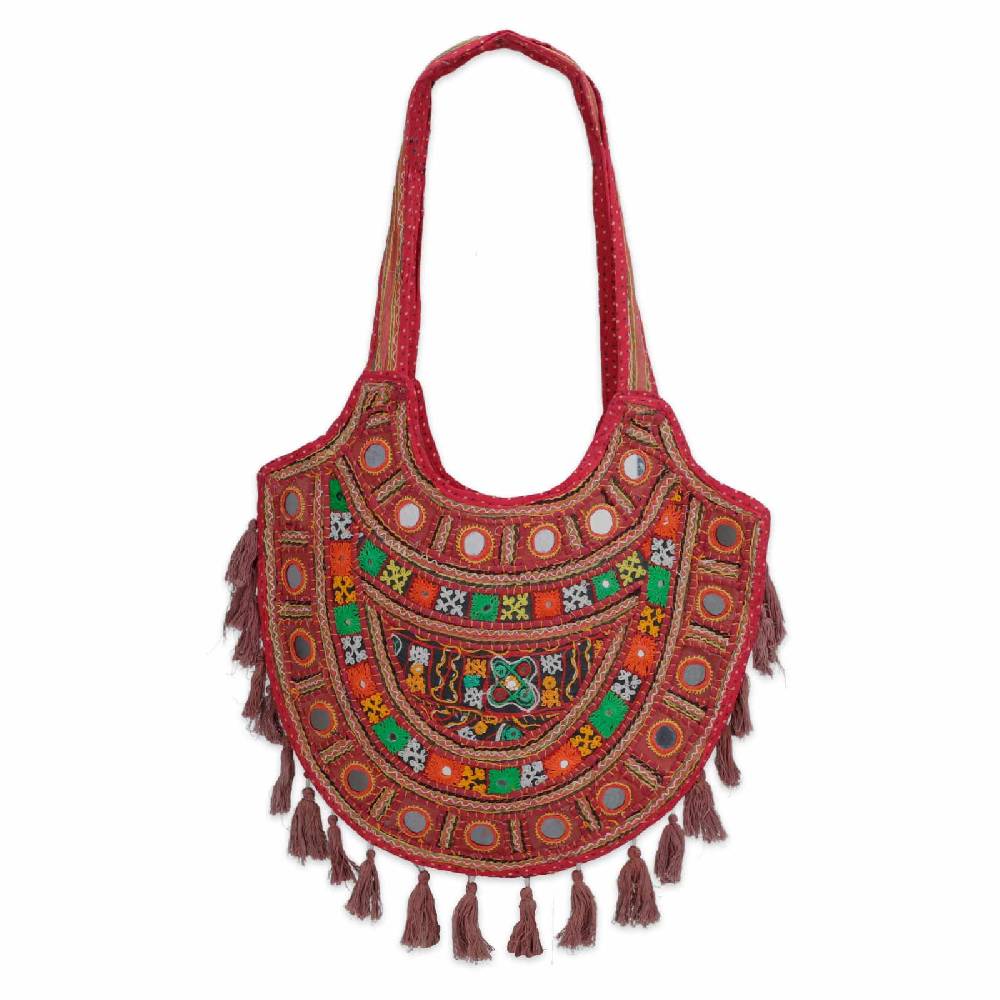 Kunst Und Magie Bunte Traditionell Bestickte Schultertasche Einkaufstasche BOHO Umhängetasche Nachhaltig No Waist UNIKAT! 50% Rabatt für begrenzte Zeit