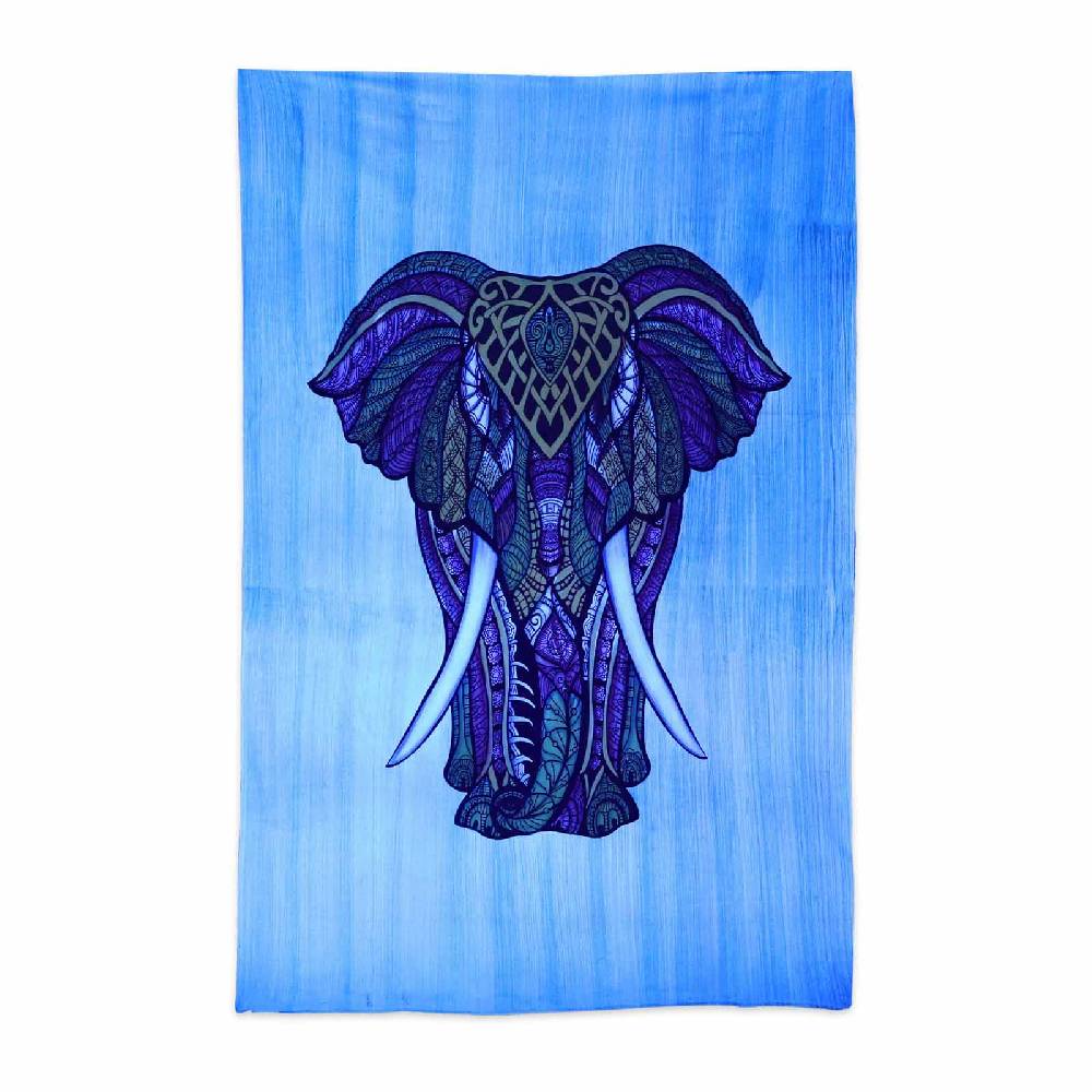 Kunst Und Magie Kunst und Magie XL Tagesdecke Wandbehang Deko Elefant Meditation UV Aktiv ca. 200 x 230 cm Günstiger Verkauf