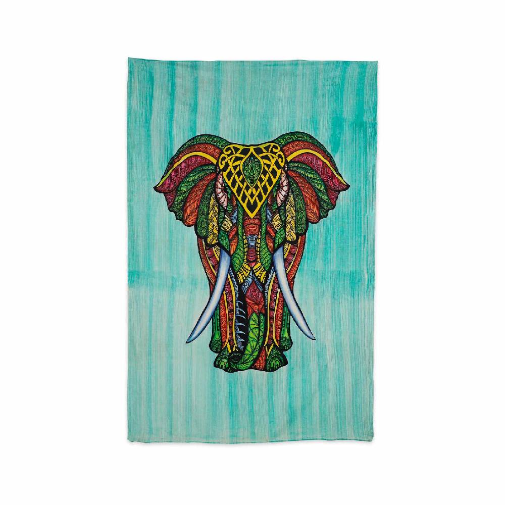 Kunst Und Magie Kunst und Magie XL Tagesdecke Wandbehang Deko Elefant Meditation UV Aktiv ca. 200 x 230 cm Günstiger Verkauf