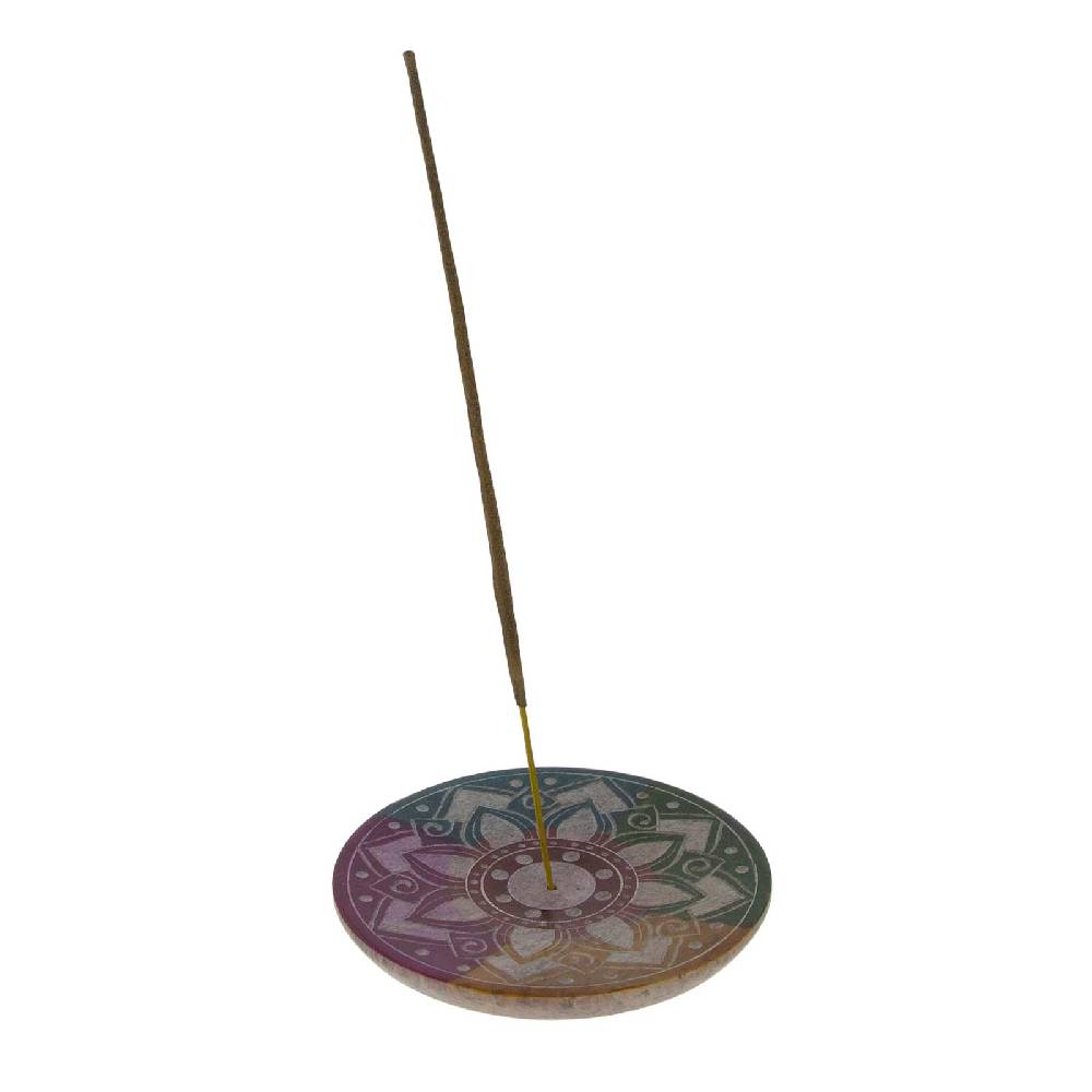 Kunst Und Magie Lotus Halter für Räucherstäbchen und Kegel Räucherstäbchenhalter aus Speckstein 10cm Fabrik Onlineshop