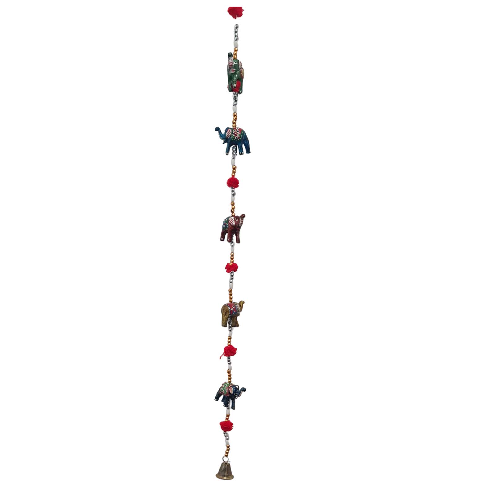 Kunst Und Magie Windspiel Indisches Elefanten Mobile mit Glocke Dekoration Girlande Rabatt