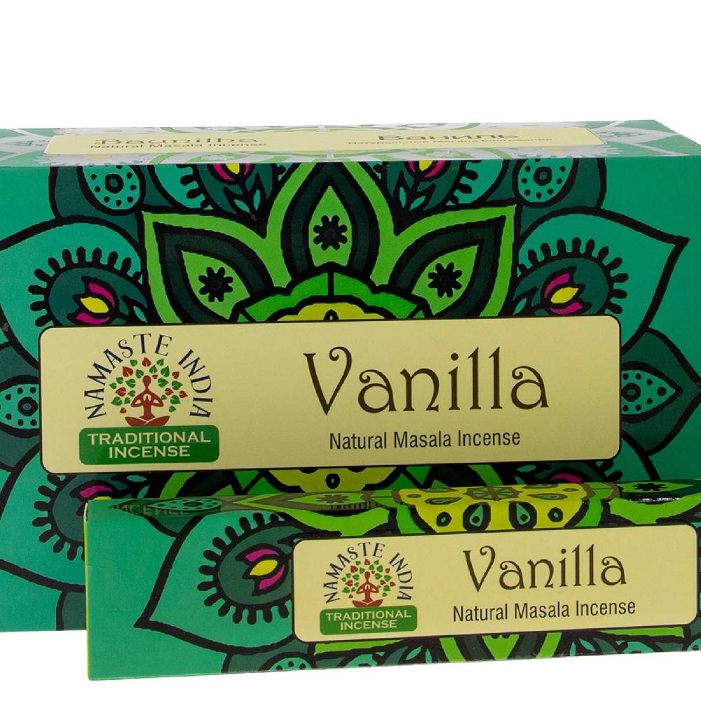 Kunst Und Magie Vanilla Vanille Räucherstäbchen Namaste India Günstig kaufen