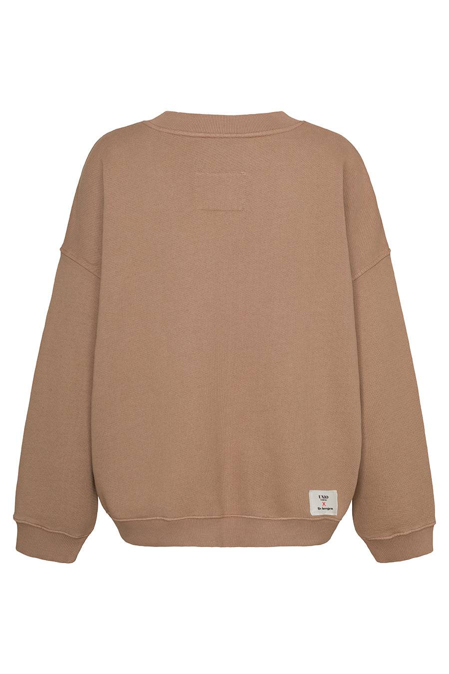 Liv Bergen Sweater RIVA in toast Kostenloser Versand international