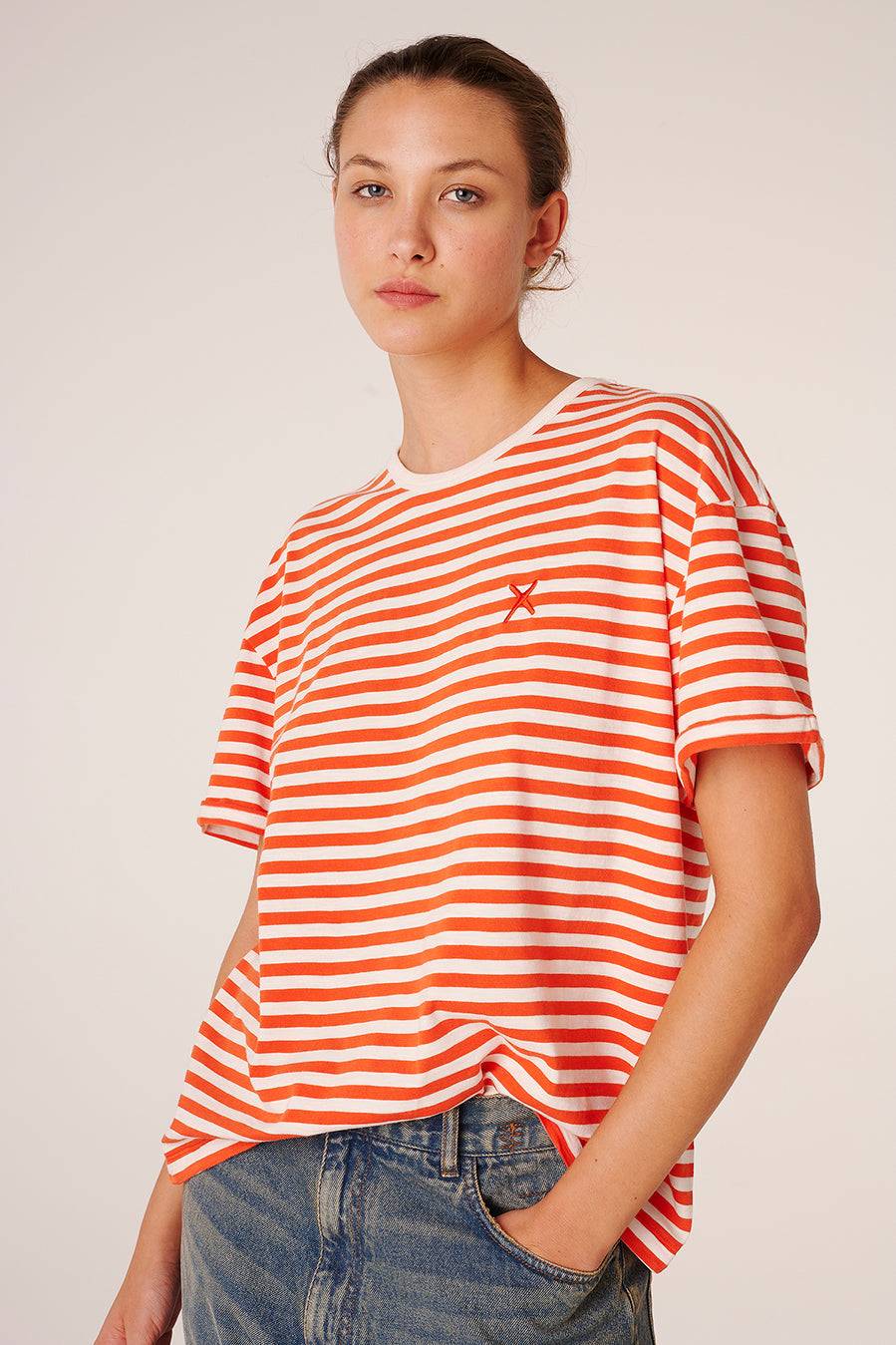 Liv Bergen T-Shirt Miami in strong orange Speichern exportieren