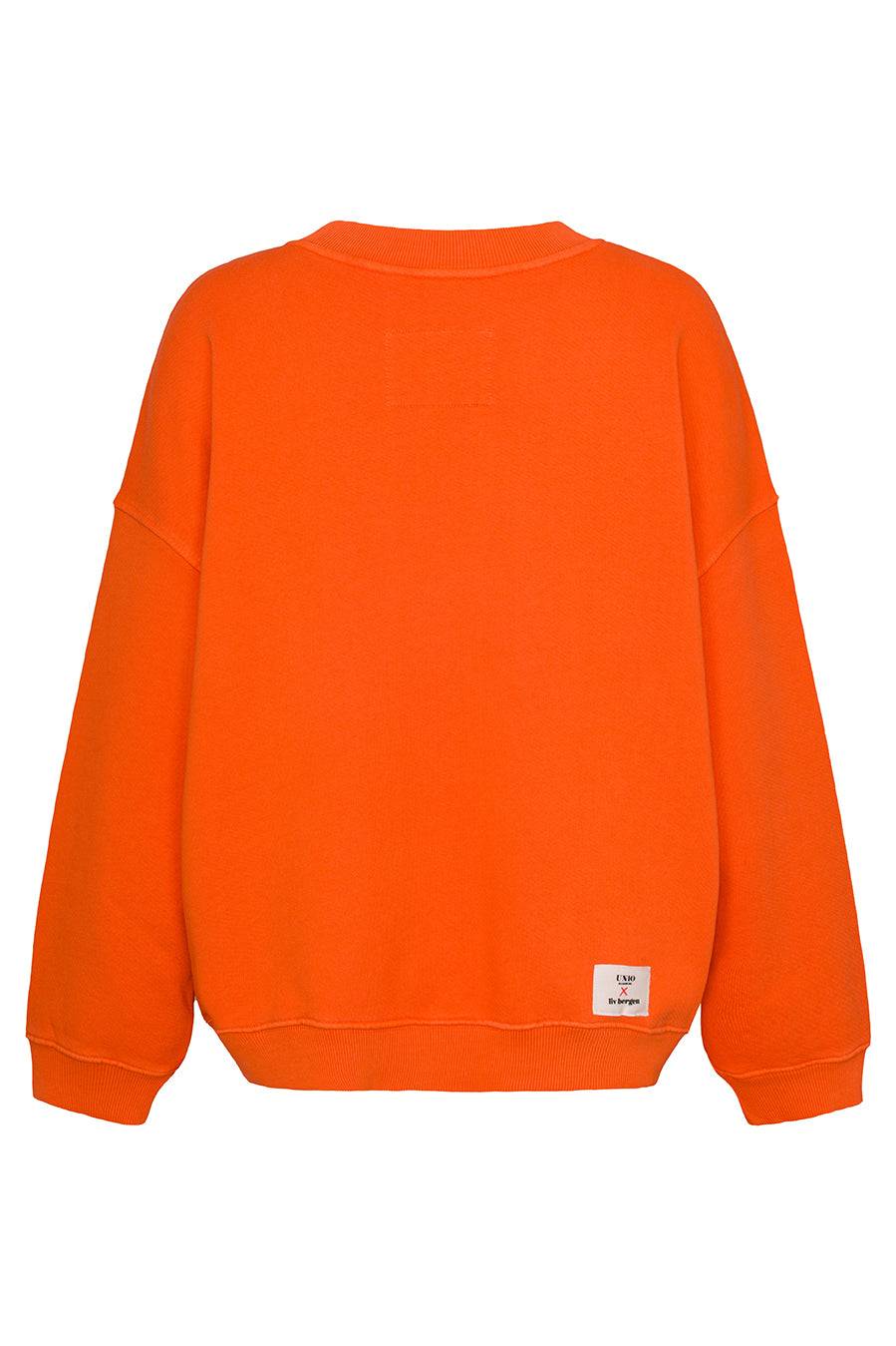 Liv Bergen Sweater RIVA in strong orange Im Verkauf
