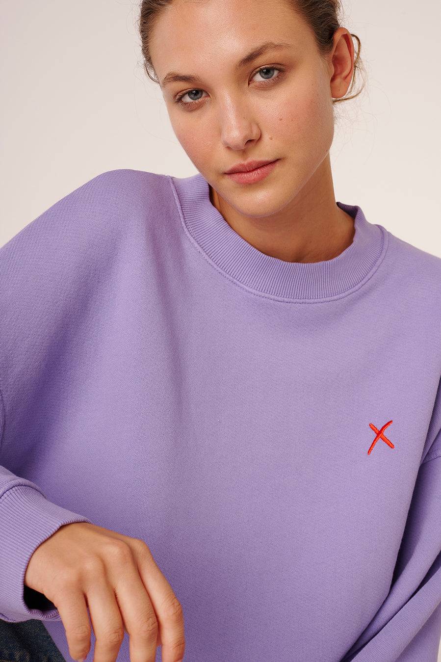 Liv Bergen Sweater RIVA in amethyst Outlet