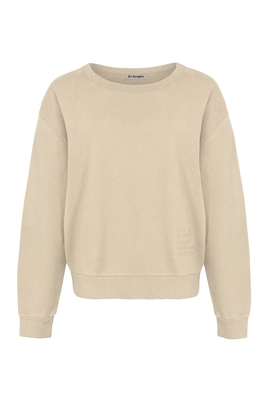 Liv Bergen Sweater Organic in gray mom Zeitlich begrenztes Angebot