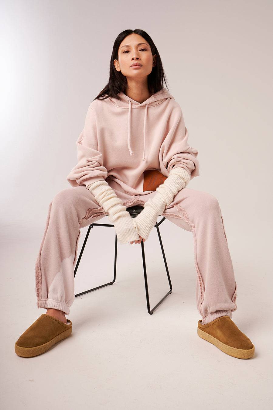 Liv Bergen Hoodie Fade Out in ruby tan Neuheiten