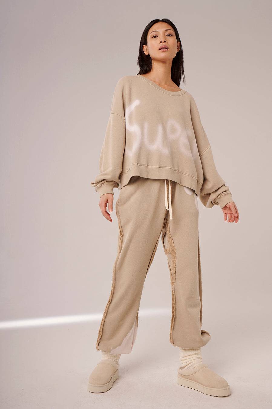 Liv Bergen Sweater Bleached in camel Letzte 2 Tage