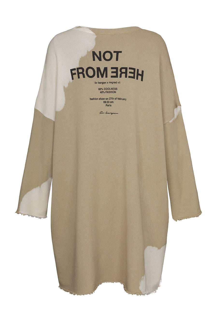 Liv Bergen Kleid Bleached in camel Nur für heute