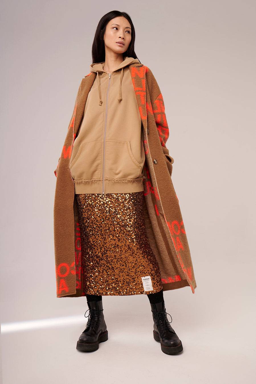 Liv Bergen Mantel Come in camel/orange Super Rabatt