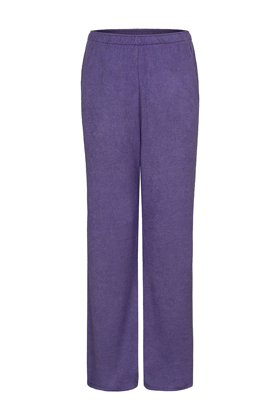 Liv Bergen Hose Knit in purple ash Clearance-Verkauf