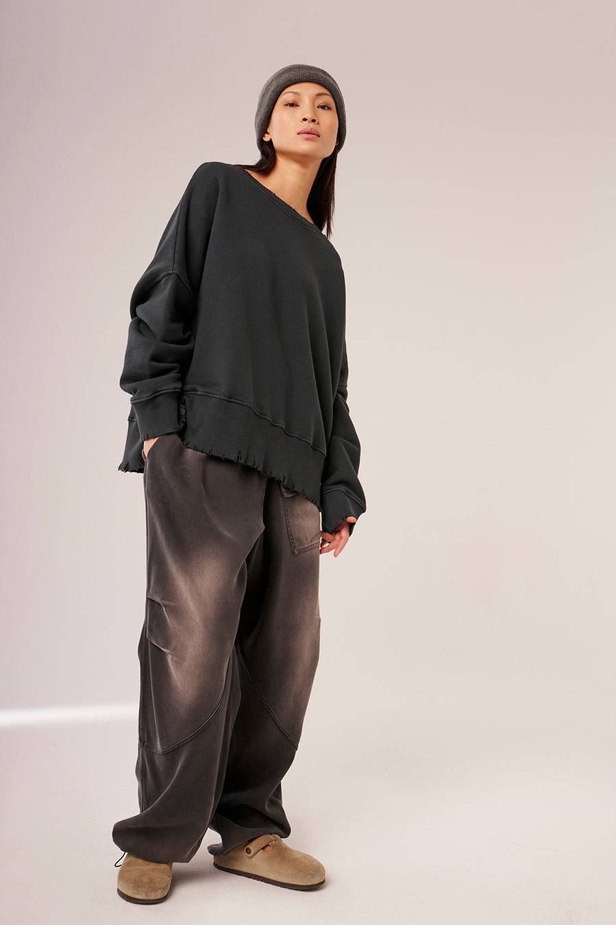 Liv Bergen Hose Tencel in ghost 50% Rabatt für begrenzte Zeit