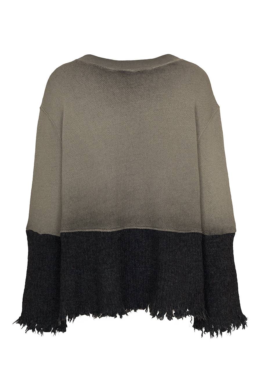Liv Bergen Sweater Cotton dye in mocca Saisonale Angebote