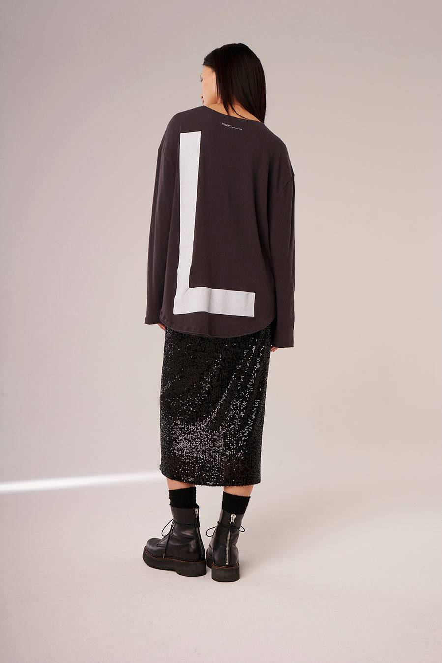 Liv Bergen Shirt L in washed grey Tiefpreis