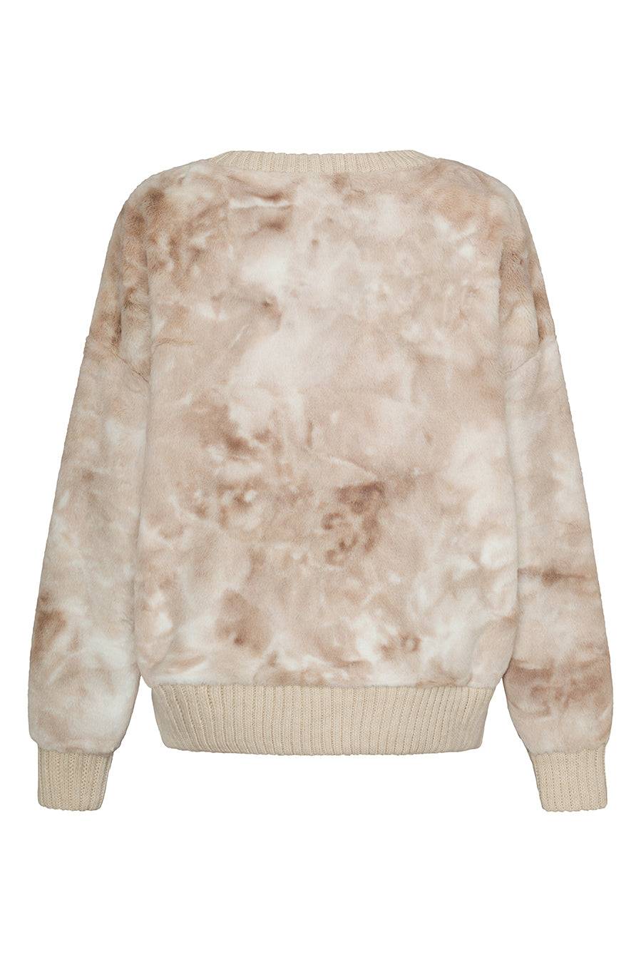 Liv Bergen Sweater Soft in beige batik Wochenangebot