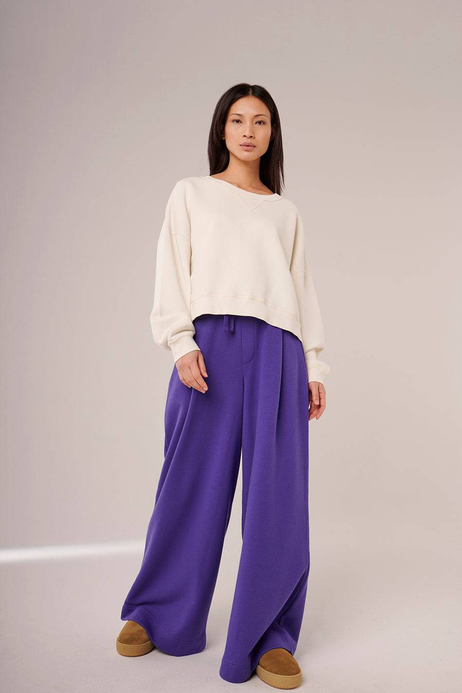 Liv Bergen Weite Hose in orange im Angebot