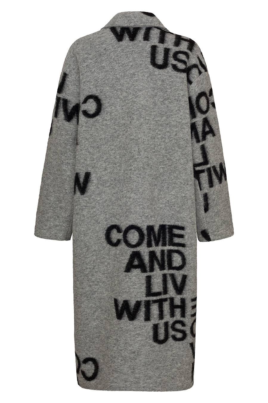 Liv Bergen Mantel Come in black/grey Tägliche Deals