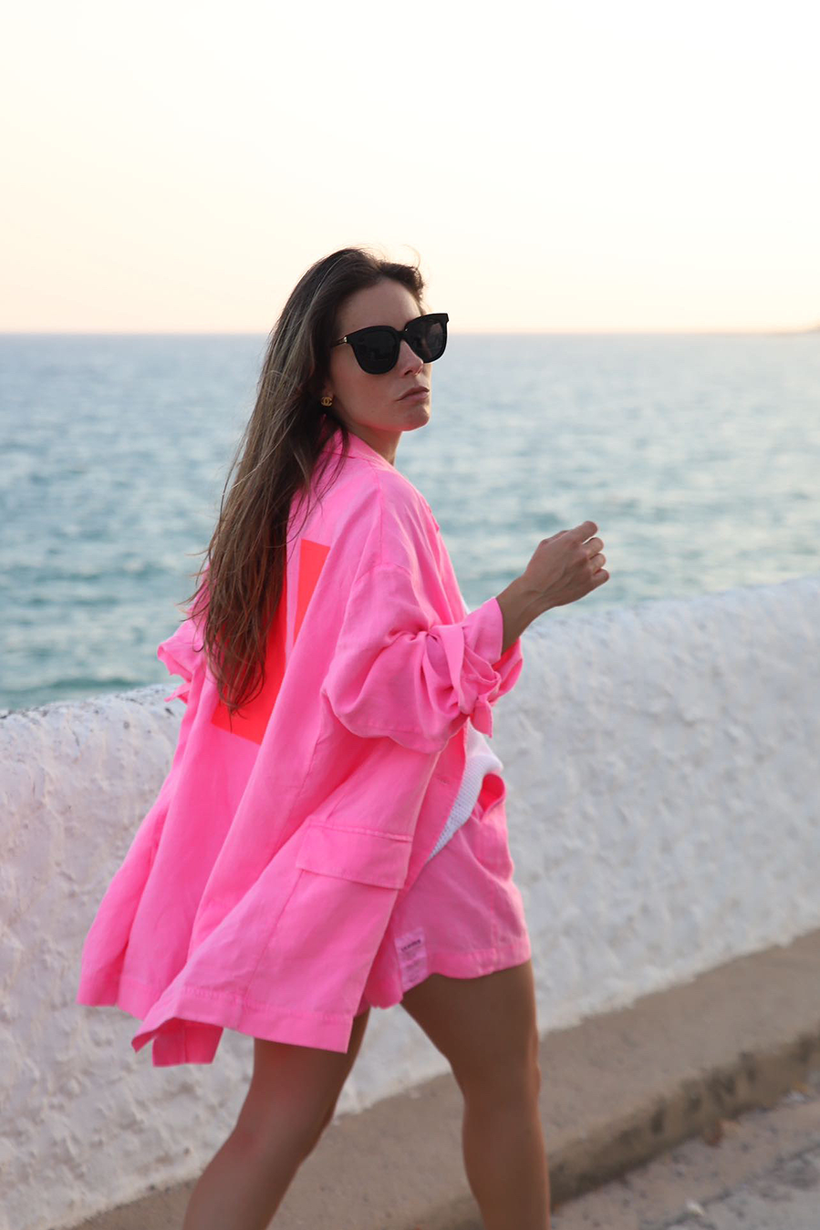 Liv Bergen Oversized Blazer HI in neon pink Letzte 2 Tage