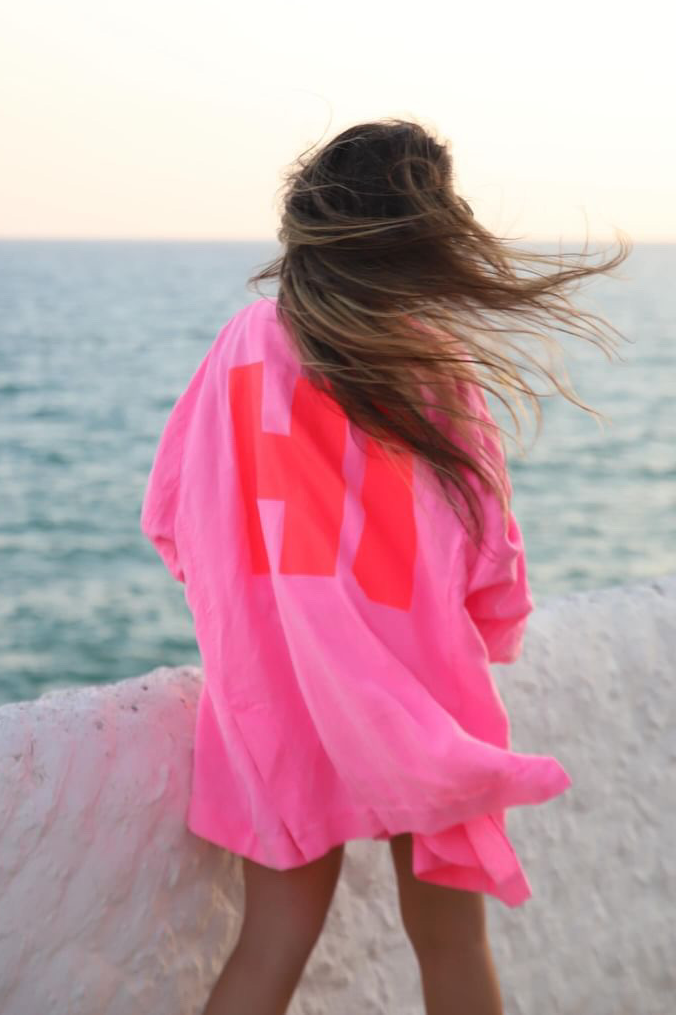 Liv Bergen Oversized Blazer HI in neon pink Letzte 2 Tage