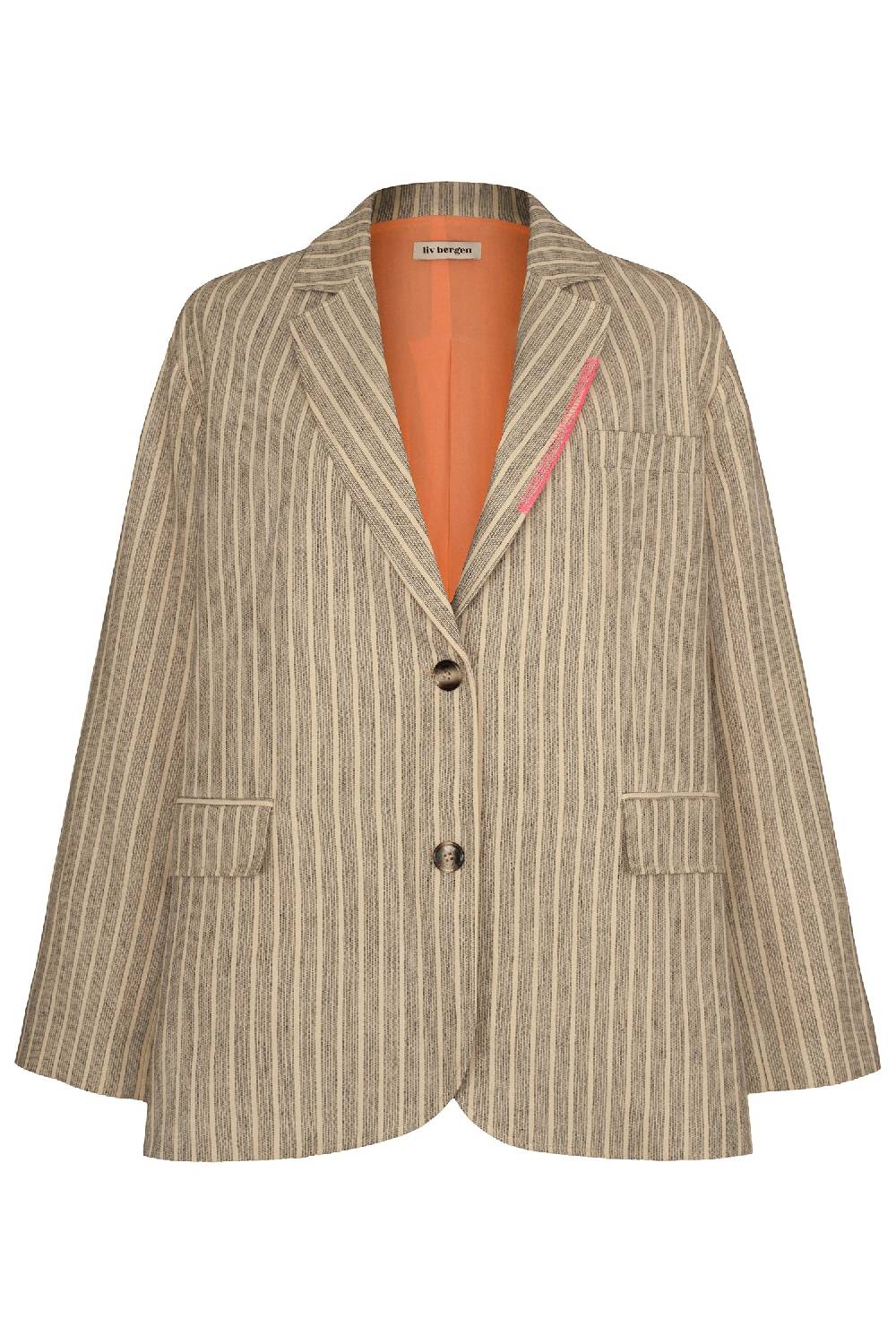 Liv Bergen Oversized Blazer HI in stripe Letzter Tag