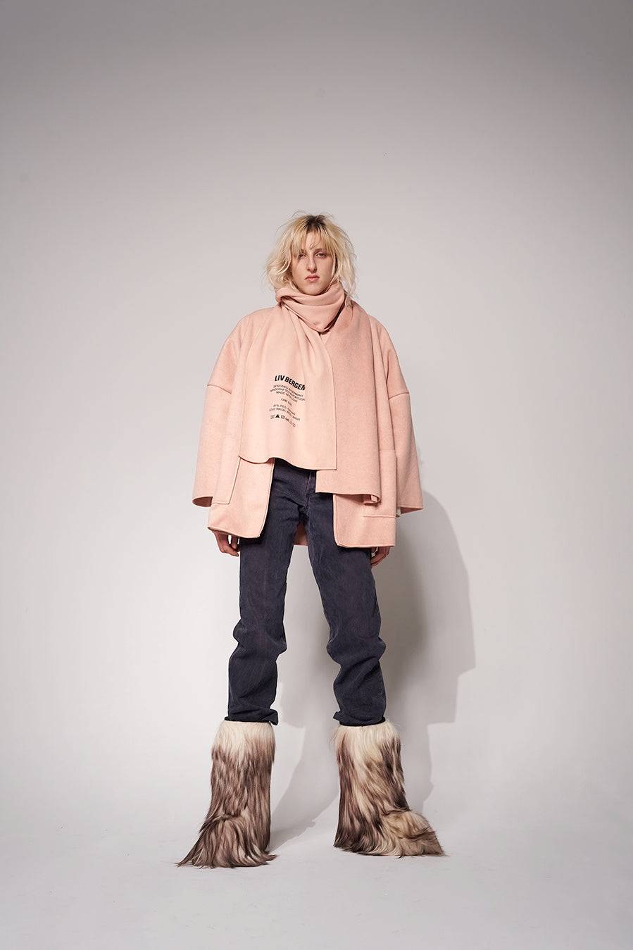 Liv Bergen Kurzer Mantel in powder Super Rabatt