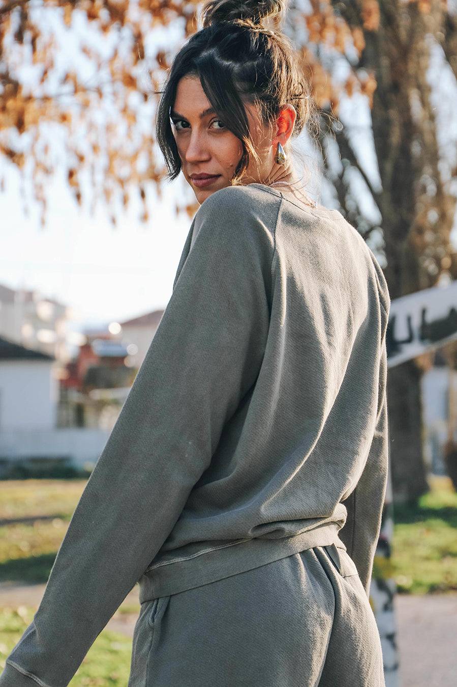 Liv Bergen Sweater Organic in walnut Saisonschlussverkauf